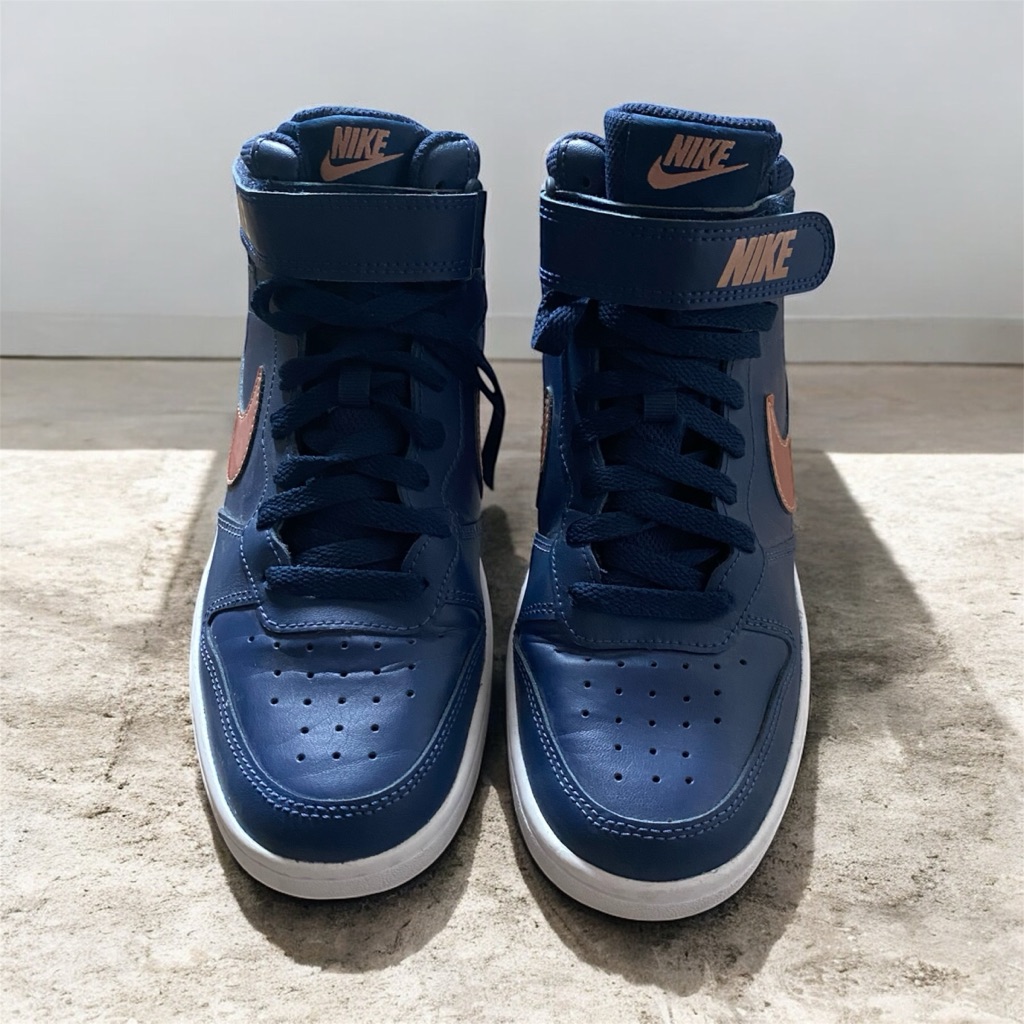 2020 Nike Court Borough Mid 2 Gs 'Navy Metallic Red Bronze'